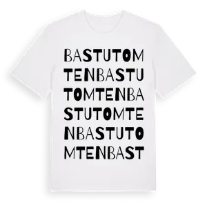 Bastutomten ordlek t-shirt – ekologisk bomull t-shirt från Pinshirt