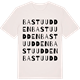 Vintage White t-shirt med Bastuudden ordlek t-shirt