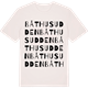 Vintage White t-shirt med Båthusudden ordlek t-shirt