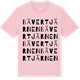 Pink Cotton t-shirt med Bävertjärnen ordlek t-shirt