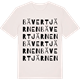 Vintage White t-shirt med Bävertjärnen ordlek t-shirt