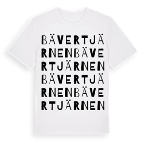 Bävertjärnen ordlek t-shirt – ekologisk bomull t-shirt från Pinshirt