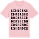 Pink Cotton t-shirt med Benders ordlek t-shirt