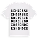 White t-shirt med Benders ordlek t-shirt