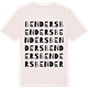 Vintage White t-shirt med Benders ordlek t-shirt