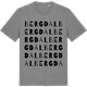 Mid Heather Gray t-shirt med Bergdal ordlek t-shirt