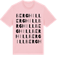 Pink Cotton t-shirt med Berghill ordlek t-shirt