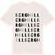 Vintage White t-shirt med Berghill ordlek t-shirt