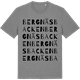 Mid Heather Gray t-shirt med Bergnäsbacken ordlek t-shirt