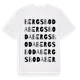 White t-shirt med Bergsboda ordlek t-shirt