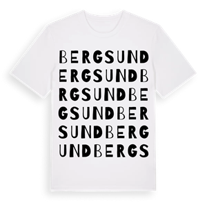 Bergsund ordlek t-shirt – ekologisk bomull t-shirt från Pinshirt