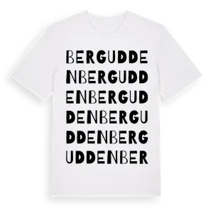 Bergudden ordlek t-shirt – ekologisk bomull t-shirt från Pinshirt