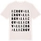 Vintage White t-shirt med Bergvall ordlek t-shirt