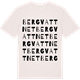Vintage White t-shirt med Bergvattnet ordlek t-shirt