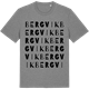 Mid Heather Gray t-shirt med Bergvik ordlek t-shirt