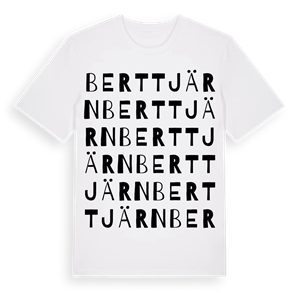 Berttjärn ordlek t-shirt – ekologisk bomull t-shirt från Pinshirt