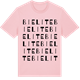 Pink Cotton t-shirt med Bielite ordlek t-shirt