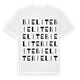 Bielite ordlek t-shirt