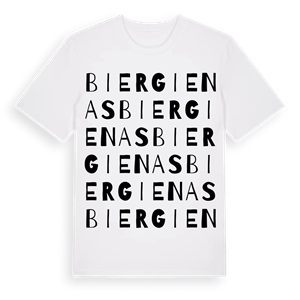 Biergienas ordlek t-shirt – ekologisk bomull t-shirt från Pinshirt