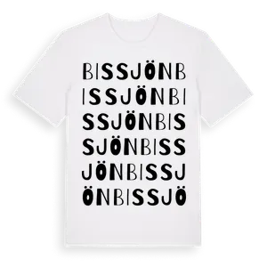 Bissjön ordlek t-shirt – ekologisk bomull t-shirt från Pinshirt