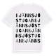 White t-shirt med Bjännsjöstugan ordlek t-shirt