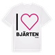 Jag älskar Bjärten t-shirt stort tryck