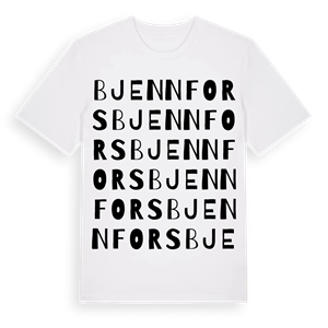 Bjennfors ordlek t-shirt – ekologisk bomull t-shirt från Pinshirt