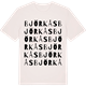 Vintage White t-shirt med Björkås ordlek t-shirt
