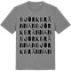 Mid Heather Gray t-shirt med Björkbrännan ordlek t-shirt