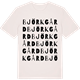 Vintage White t-shirt med Björkgård ordlek t-shirt