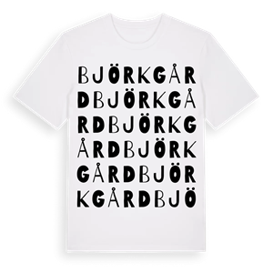 Björkgård ordlek t-shirt – ekologisk bomull t-shirt från Pinshirt