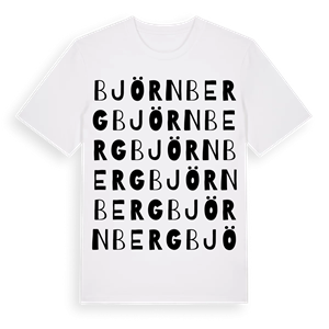 Björnberg ordlek t-shirt – ekologisk bomull t-shirt från Pinshirt