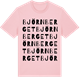 Pink Cotton t-shirt med Björnberget ordlek t-shirt
