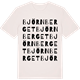 Vintage White t-shirt med Björnberget ordlek t-shirt