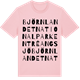 Pink Cotton t-shirt med Björnlandet Nationalpark Entré Angsjö ordlek t-shirt