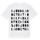 Björnlandet Nationalpark Entré Häggsjö ordlek t-shirt
