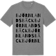 Mid Heather Gray t-shirt med Björnlandsbäck ordlek t-shirt