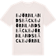 Vintage White t-shirt med Björnlandsbäck ordlek t-shirt
