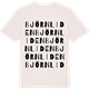 Vintage White t-shirt med Björnliden ordlek t-shirt