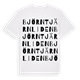 White t-shirt med Björntjärnliden ordlek t-shirt