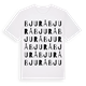 White t-shirt med Bjurå ordlek t-shirt