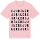Pink Cotton t-shirt med Bjuråker ordlek t-shirt