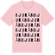 Pink Cotton t-shirt med Bjurån ordlek t-shirt