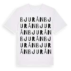 Bjurån ordlek t-shirt – ekologisk bomull t-shirt från Pinshirt