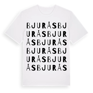 Bjurås ordlek t-shirt – ekologisk bomull t-shirt från Pinshirt