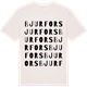 Vintage White t-shirt med Bjurfors ordlek t-shirt