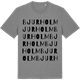 Mid Heather Gray t-shirt med Bjurholm ordlek t-shirt