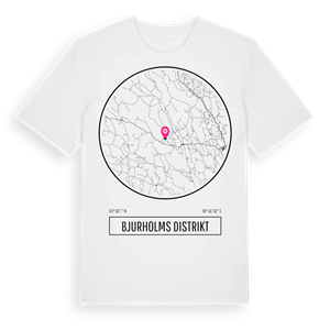 Bjurholms distrikt t-shirt – ekologisk bomull t-shirt från Pinshirt