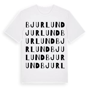 Bjurlund ordlek t-shirt – ekologisk bomull t-shirt från Pinshirt