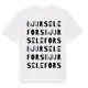 White t-shirt med Bjurselefors ordlek t-shirt